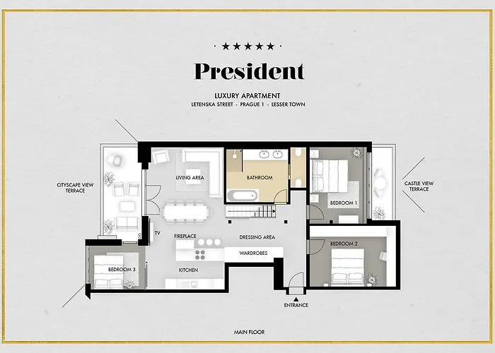 President Apt By Prague Castle, Views